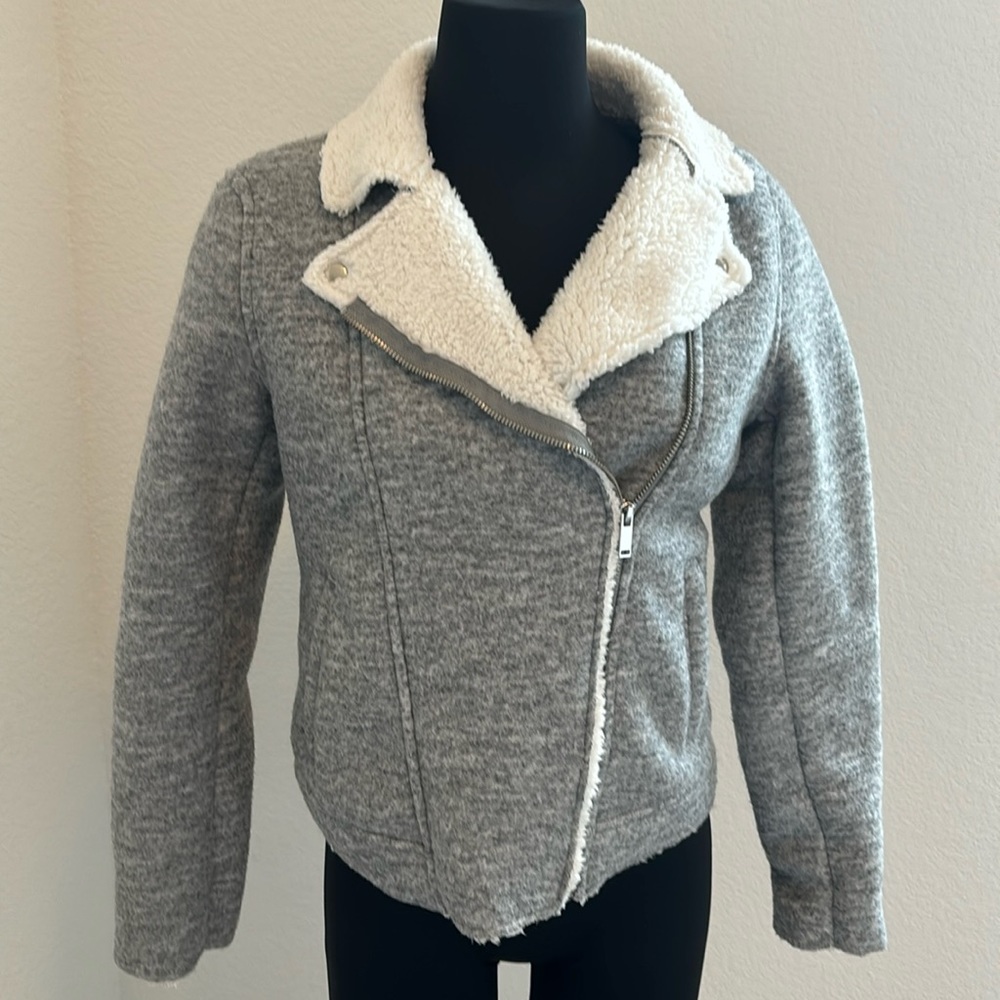 Fleece Sherpa Bomber Jacket